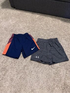 Under Armour Heather Gray Kids Athletic Shorts